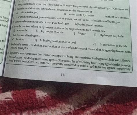 Magnesium reacts with very dilute nitric acid at low temperatures liberat..