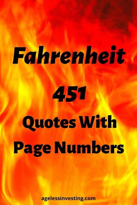 75 Fahrenheit 451 Quotes With Page Numbers | Ageless Investing