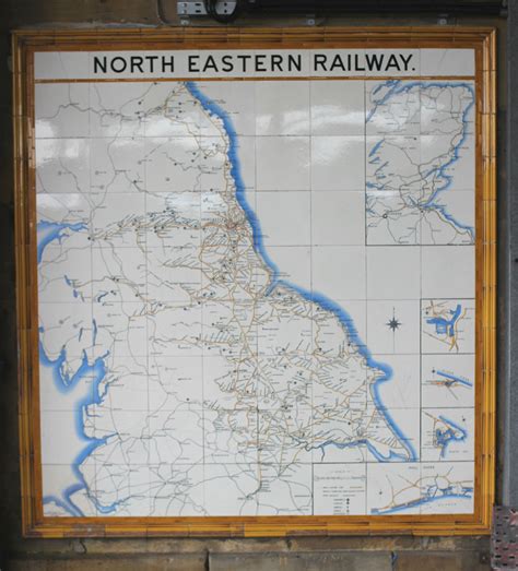 North Eastern Railway - Wall Tile Map . | Wall Tile Map - No… | Flickr