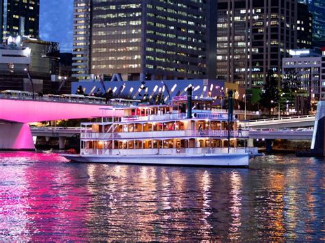 River Boat Cruise with Brisbane city at night with a Dinner