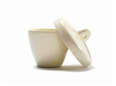 Eisco™ Porcelain Crucible with Lid, Tall Form | Fisher Scientific