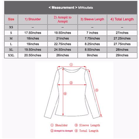 Ashley Lauren Size Chart