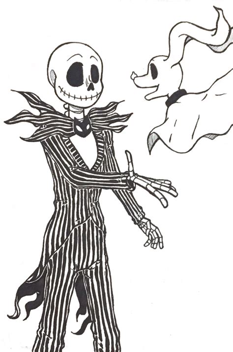 Jack Skellington and Zero by CyberFell on DeviantArt