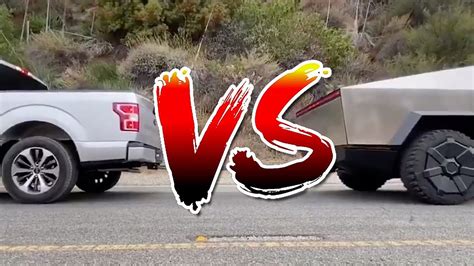 Tesla Cybertruck vs Ford F-150 BATTLE! - YouTube