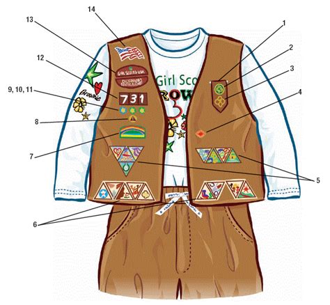 Geneva Girl Scouts » Brownie Uniform – Placement of Patches and Insignia