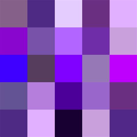 Violet Color Chart