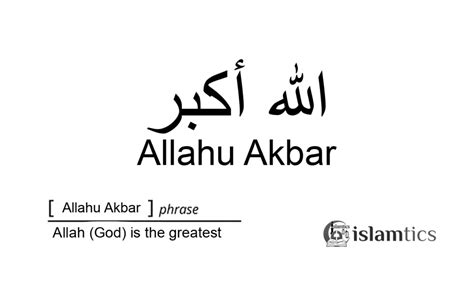 Allahu Akbar Meaning and 4 Surprising Usage | islamtics