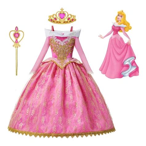 Vestido De Princesa Aurora De La Bella Durmiente Para Niñas, | Meses ...