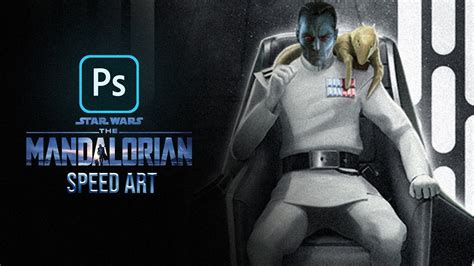 Grand Admiral Thrawn (The Mandalorian concept) | Photoshop Speed Art ...