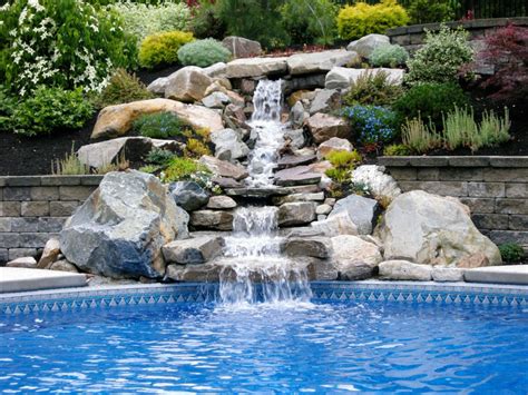 Natural Stone Waterfall Pool - just-imaginee