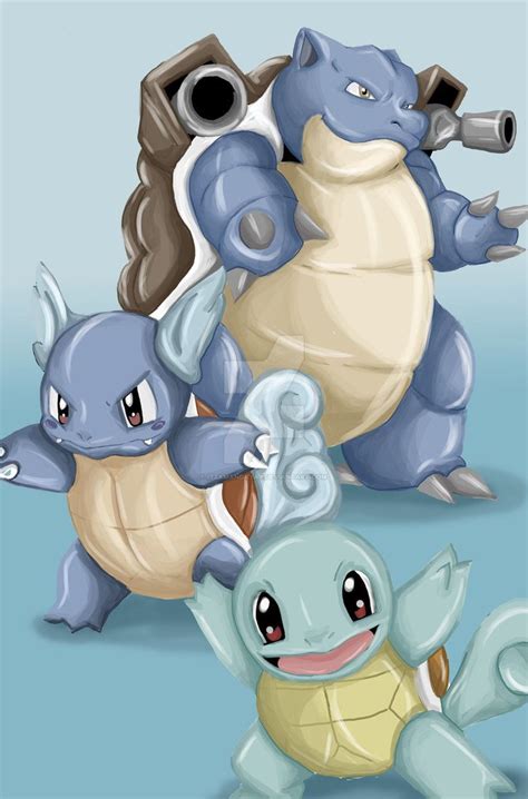 Squirtle Evolution | Squirtle, Pokemon, Evolution