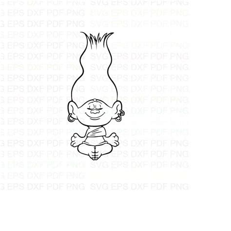 Cybil_Trolls Outline Svg Dxf Eps Pdf Png, Cricut, Cutting fi - Inspire ...