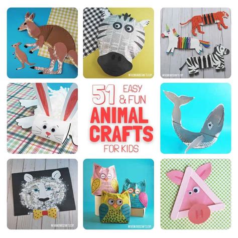 51 Awesome Animal Crafts for Kids • In the Bag Kids' Crafts