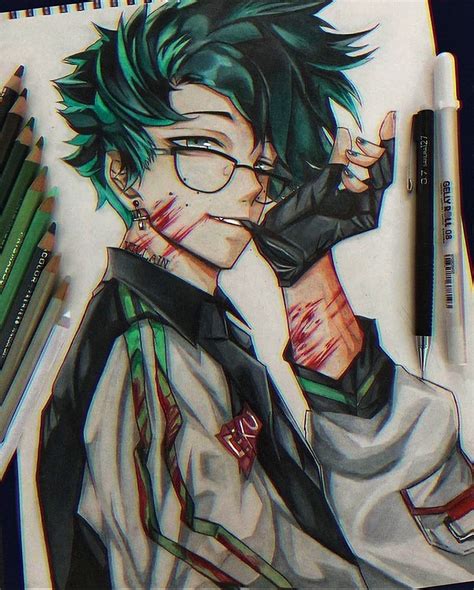 Izuku medoriya, anime, fanart, HD phone wallpaper | Peakpx