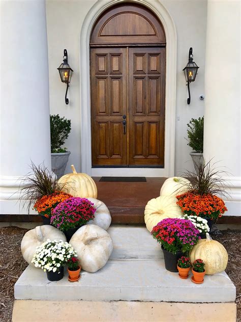 Fall Porch Decor White