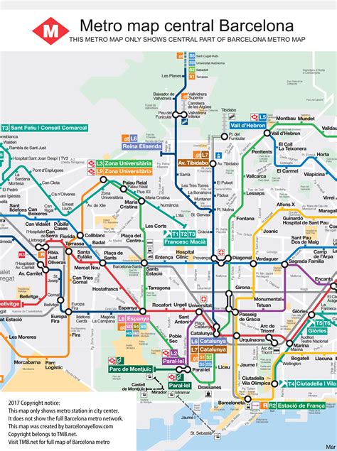 Barcelona Metro Map In English - Dorita Kara-Lynn