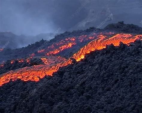 Mt Etna lava flow - Stock Video Clip - K001/6670 - Science Photo Library