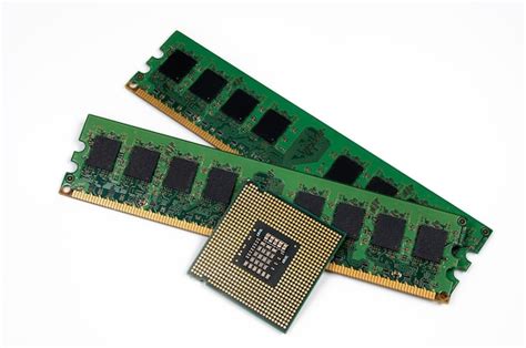 Premium Photo | CPU and RAM isolated on a white background. CPU and RAM ...