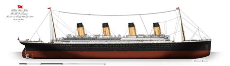 RMS Titanic: Profile. (1912) by alotef on DeviantArt