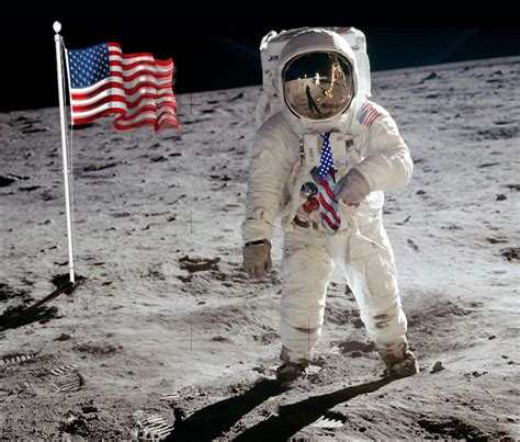 Apollo 11 Buzz Aldrin's American Flag Necktie On The Moon