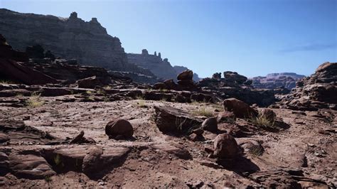 A rocky area with rocks and plants in the foreground 36013529 Stock ...