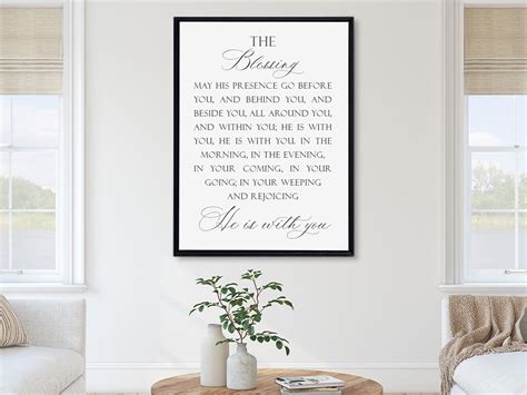 The Blessing Lyrics Wall Art Scripture Wall Art Christian - Etsy