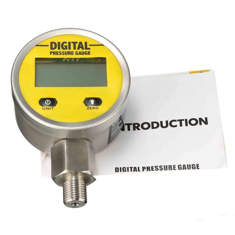 Digital Hydraulic Pressure Gauge 0-250BAR 25Mpa 3600PSI BSP1/4inch Base ...