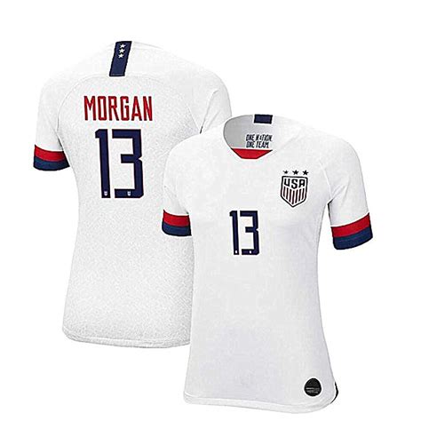 Alex Morgan Jersey #13 2019 USA National Team Womens Home Soccer Jersey ...