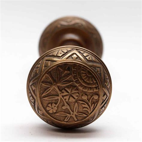 Antique 1880s Brass Vernacular Passage Door Knobs | Olde Good Things