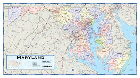 Printable Road Map Of Maryland