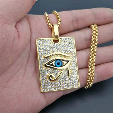 Eye of Horus Pendant Necklace | Eye of horus necklace, Eye of horus ...