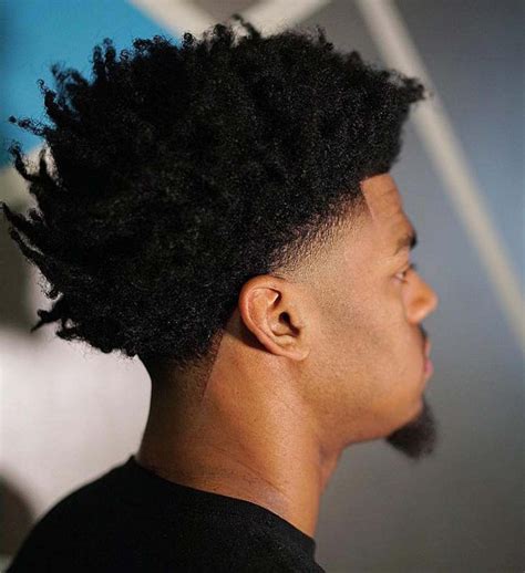 Taper Haircut Black Men Afro