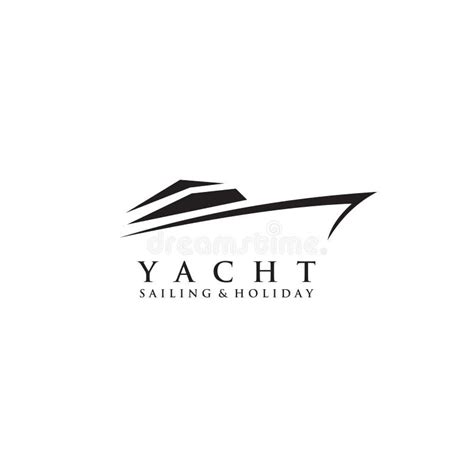 Yacht Boat Icon Logo Design Vector Template Stock Vector - Illustration ...