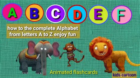 Alphabet ABC letters with . How to the animated flashcards complete ABC ...