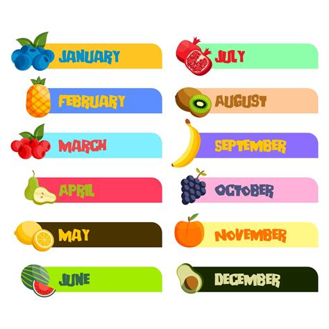 Free Printable Classroom Months Of The Year | Months in a year ...