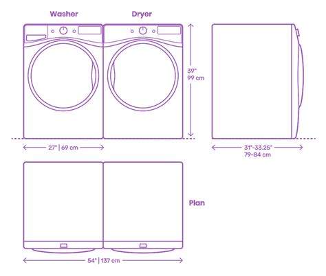 Whirlpool Front Load Washer Dryer Dimensions Drawings, 41% OFF