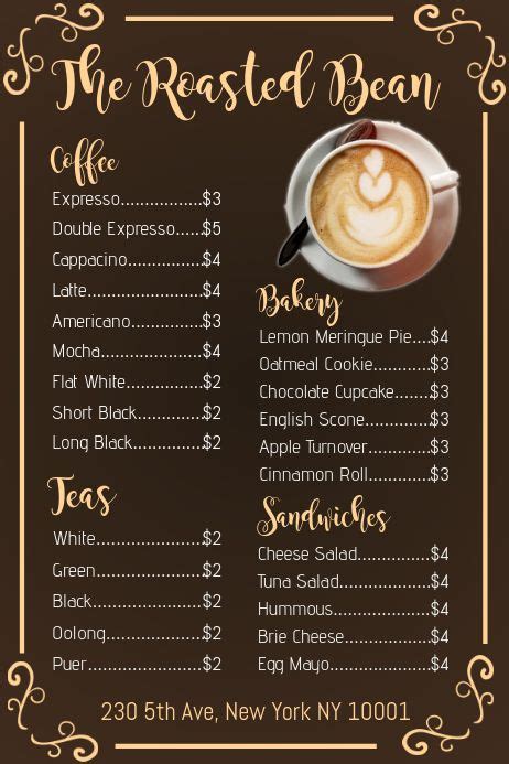 Chalkboard style cafe menu template cafe menu template diy etsy – Artofit