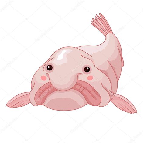 Pictures: blobfish drawing | Funny Blob Fish Vector Illustration ...