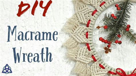 How to Make Macrame Christmas Wreath | Easy Wreath Making DIY - YouTube