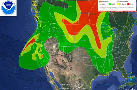 Smoke map, and Satellite photo of Northwest wildfires - Wildfire Today