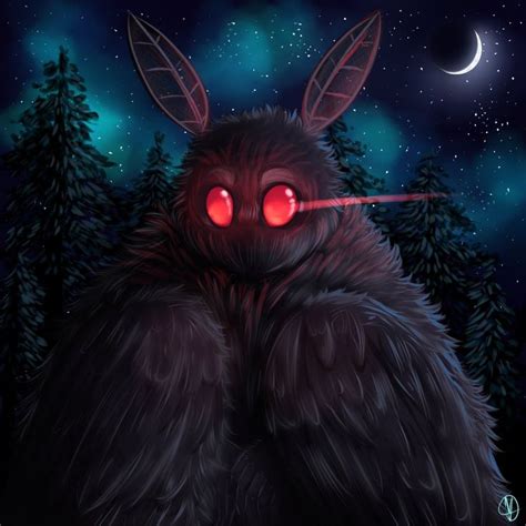 Mothman! by IndisCoffee | Mothman, Creature art, Character art