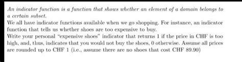 Solved An indicator function is a function that shows | Chegg.com