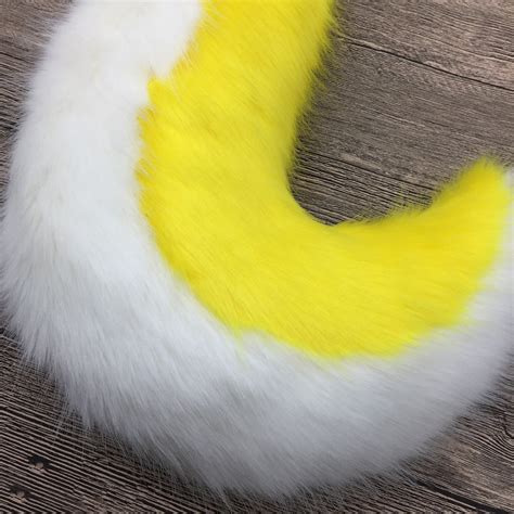 Light Yellow Fursuit Tail Custom Fursuit Set PartFerries | Etsy