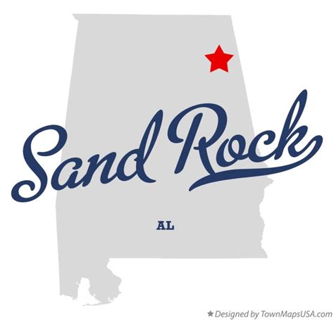 Map of Sand Rock, AL, Alabama