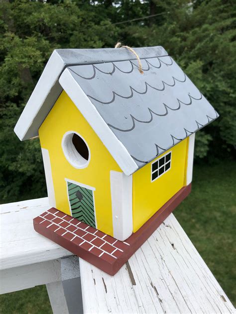 Handmade Wooden Bird House | Etsy