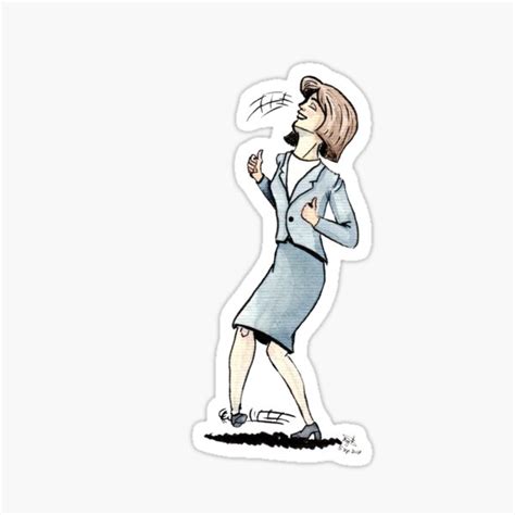 "lady is dancing like Elaine" Sticker for Sale by Majed-Alsuliman ...