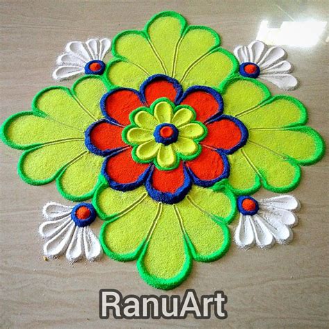 Latest Rangoli design for festivals | Rangoli designs, Free hand ...