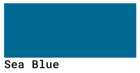 Sea Blue Color Codes - The Hex, RGB and CMYK Values That You Need