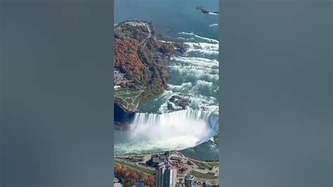 Arial view canada -America border - Niagara falls#viralshort #america # ...