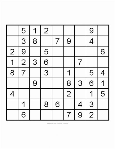 Sudoku Printable Sheets Easy